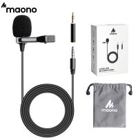 《Miss you electronic》 MAONO Lavalier MicrophoneClip-On Omnidirectional CondenserMic แฮนด์ฟรีสัมภาษณ์ Vocal Video MicMicrophone Accessories