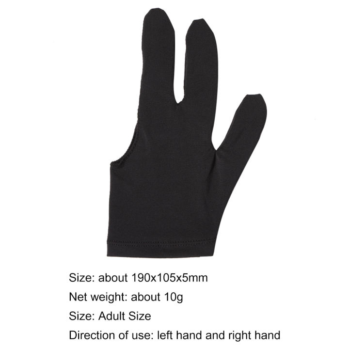 3นิ้วเปิดไลคร่าสนุ๊กเกอร์บิลเลียดถุงมือซ้ายขวามือสากลถุงมือป้องกันมือสำหรับสนุ๊กเกอร์การฝึกอบรม