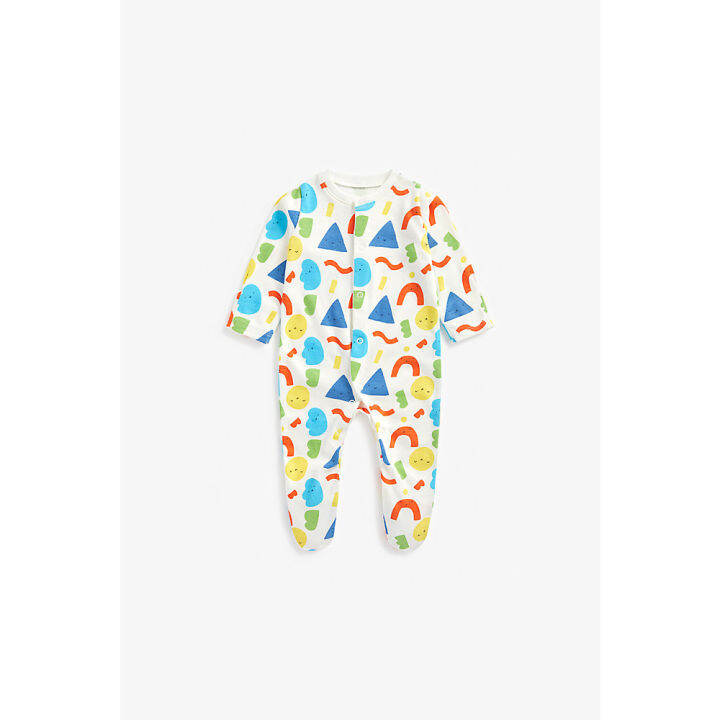 ชุดสลีพสูทเด็กทารก-mothercare-rainbow-sleepsuits-3-pack-za075