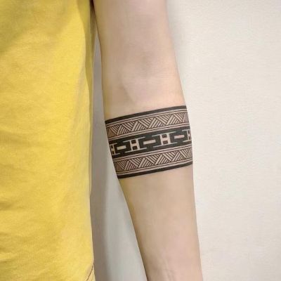 【YF】 15 Days Waterproof Tattoo Sticker Arm Ring Half Temporary