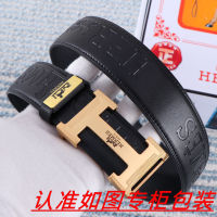 (Fashion high-end belt)[Special brand packaging] 2023 new H, mens belt and belt, 24k pure steel buckle can be used on both sides, and it is the first choice for sending people for their own use