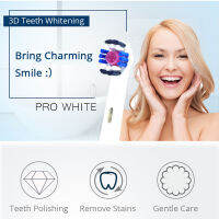 FashionOral B EB18เปลี่ยนหัวแปรง3D ฟันไวท์เทนนิ่งสำหรับช่องปาก B แปรงสีฟันไฟฟ้าฟันขัดลบชาสกปรกควันจุด