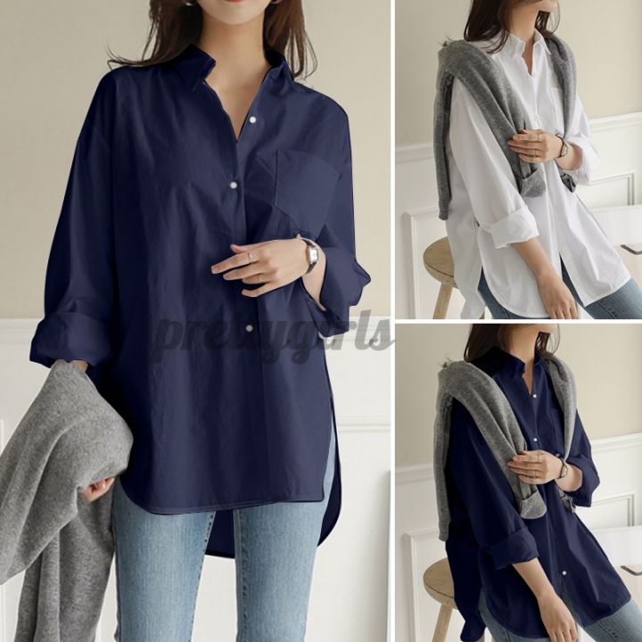 pretty-women-long-sleeve-loose-split-hem-casual-blouse-pretty