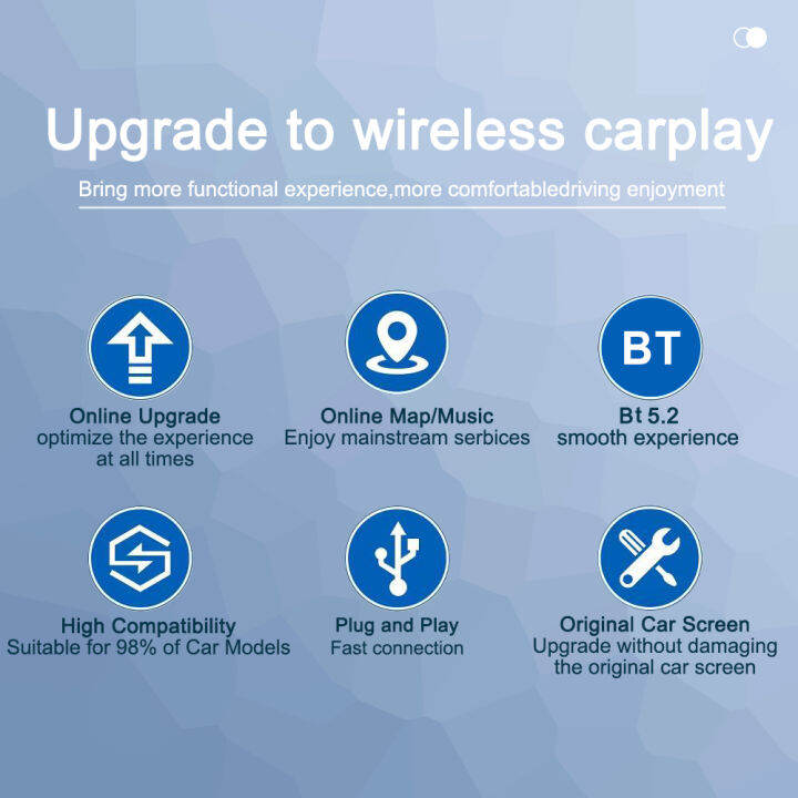 amprime-wireless-apple-carplay-mini-ai-wireless-android-auto-adapter-usb-dongle-สำหรับ-audi-benz-vw-mazda-kia-toyota-oem-car