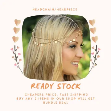 ELLIER Boho Ornament Gift Women Indian Drop Hair Accessories Sparkle  Jewelry Forehead Pendant Headdress Crystal Bridal Headband Tassel Hair  Chain Rhinestone Headwear