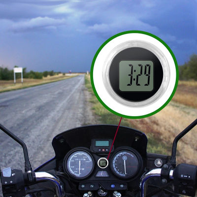 Universal รถจักรยานยนต์นาฬิกาอุปกรณ์เสริมนาฬิกากันน้ำ Stick-On Motorbike Mount นาฬิกาดิจิตอล Moto นาฬิกาสำหรับ Bmw Watch
