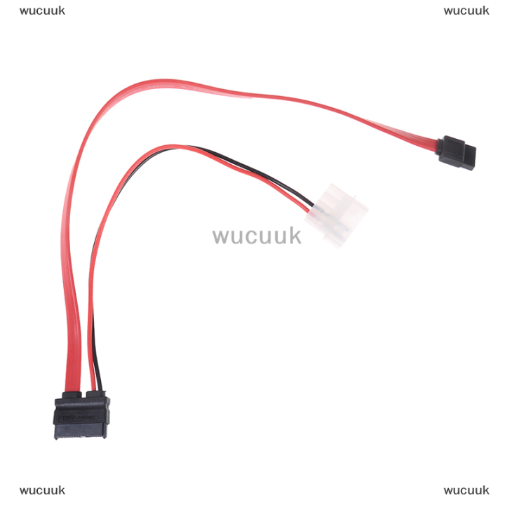 wucuuk-7-6-pin-slimline-sata-cable-สำหรับ-slim-latop-sata-dvd-rw-drive-สายไฟเข้ากับ-pc