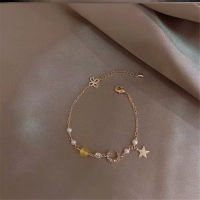 Elegant Alloy Chain Bracelets Star Moon Bracelet Women Bracelet Geometric Bracelets Alloy Chain Bracelets