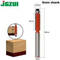 1pcs 6mm－Shank Flush Trim Router Bits สําหรับเครื่องตัดไม้ตัดแต่งพร้อมแบริ่งงานไม้ เครื่องมือ เครื่องตัดมิลลิ่ง endmill