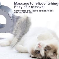 Mini Grooming Tool for Cat Massage Brush Hair Remover Comb Pets Shell Shaped for Cat