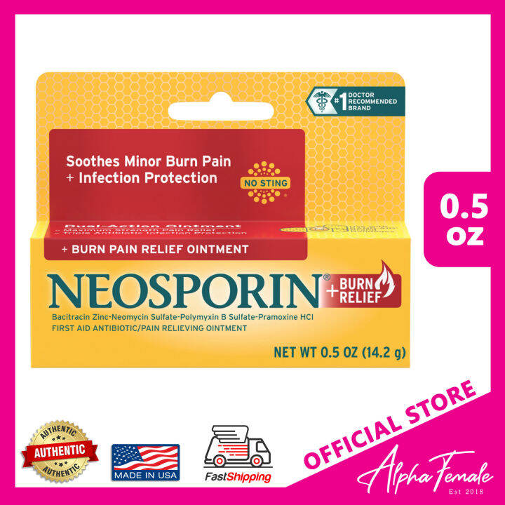 Neosporin Burn Pain Relief Ointment First Aid for Minor Burn Pain