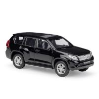 โตโยต้า L Cruiser Prado สีดำรถโมเดล Diecast Pullback แบบใหม่ในกล่อง