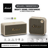 【รับประกัน 6 เดือน】Marshall Emberton II / Willen Waterproof ลำโพง Bluetooth พกพา ไมโครโฟนในตัว Hands-free Call Function for IOS/Android/PC Travel Wireless Speaker ลำโพงบลูทูธเบส 15 Hours of Battery Life Marshall ลำโพงไร้สายและบลูทูธ ลำโพงสเตอริโอ