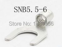 1000PCS SNB5.5-6 TU Furcate Naked Terminal ขั้วต่อแบบกดเย็นขั้วต่อสายไฟ Connector