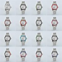 For NH34 NH35 NH36 Movement 39.5Mm Stainless Steel Case Strap Set 100 Meters Super Waterproof Acrylic Lens Watch Case Fits