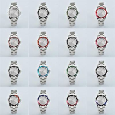 For NH34 NH35 NH36 Movement 39.5Mm Stainless Steel Case Strap Set 100 Meters Super Waterproof Acrylic Lens Watch Case Fits