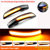 ไฟเลี้ยวแบบไดนามิก LED กระจกมองหลัง Blinker Light สำหรับ Ford Escape Kuga II 2013 - 2019