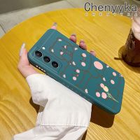 Chenyyyka เคสโทรศัพท์ปลอกสำหรับ Samsung S21บวก5G S21พิเศษ5G แฟชั่นหมีน่ารักเคสโทรศัพท์รูปแบบขอบซิลิโคนนิ่มดีไซน์ใหม่เคสกันกระแทกคลุมทั้งหมดเคสป้องกันเลนส์กล้อง