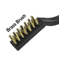 12PCS 6.7inch Mini Steel Brass Wire Brush Paint Rust Remover For Industrial Devices SurfaceInner Polishing Cleaning Brush