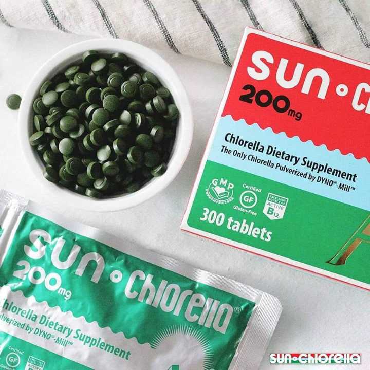 อาหารเสริมคลอเรลล่า-a-200-mg-300-tablets-sun-chlorella-เป็นผู้นำอุตสาหกรรม-คลอเรลล่า-ทั่วโลก-gmp-usa