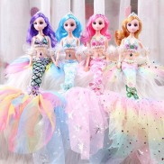 Búp bê barbie nàng tiên cá xinh đẹp kèm phụ kiện váy cao cấp quà tặng sinh
