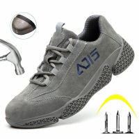 Anti-Puncture Indestructible Safety Shoes Men S Steel Top Cap Work Shoes Lightweight Puncture Proof Safety Shoes