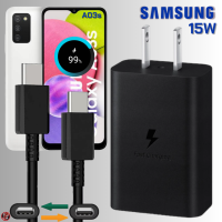 ที่ชาร์จ Samsung 15W ใหม่ หัวชาร์จ Usb-C (Us) สายชาร์จ Type-C Adaptive Fast Charging การชาร์จด่วนแบบพิเศษ ซัมซุง A03s