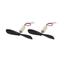 2Pcs DC 1.5V 40000RPM 614 Coreless Motor w CCW Propeller for RC Helicopter Electric Motors