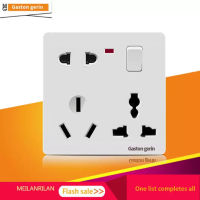 86 type wall power socket universal 1Gang 5 hole 16A switch socket