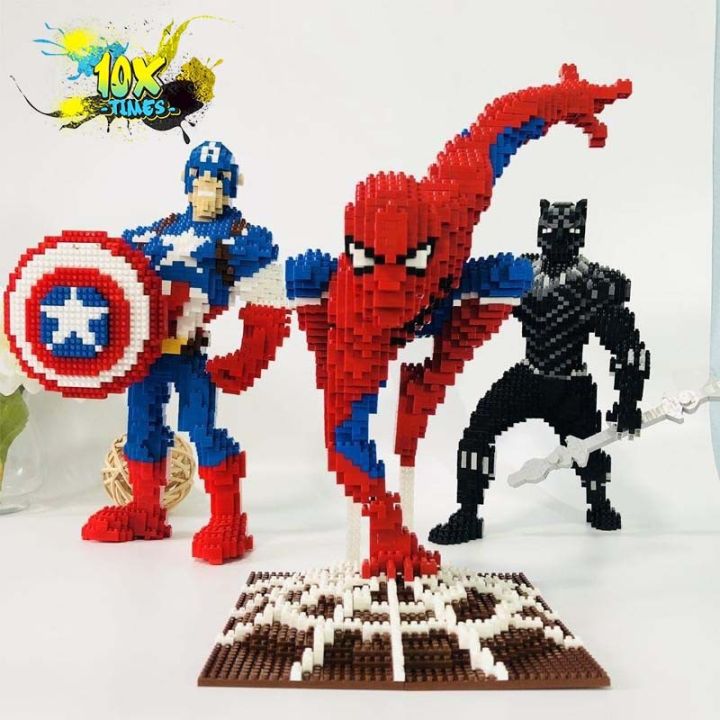 HOT (size 30cm) lego 3d siêu nhân maver iron man người nhện quà tặng sinh  nhật bạn trai đồ decor 