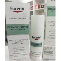 ▶️ 50ml ของแท้ หมดอายุ06/23 Eucerin DermoPurifyer Oil Control Mattifying Fluid 50ml. บำรุง ลดรอยสิ ว สิ วอุดตัน ลดความมัน [ โปรโมชั่นสุดคุ้ม ]