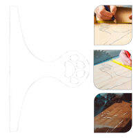 NICERIO บอร์ดคัตติ้งอะคริลิคที่ชัดเจนจัดการลายฉลุ Charcuterie Board Template คู่มือสำหรับห้องครัว