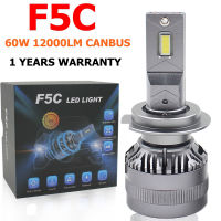 F5C 120W 12000LM H7หลอดไฟ LED H7ชุดไฟหน้าหมอก H4 H8 H11 H1 9005 9012รถหลอดไฟ LED ไฟหน้าหลอดไฟ