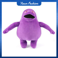 The Grimace Shake ตุ๊กตาผ้ากำมะหยี่การ์ตูนอะนิเมะเกมตัวละครของเล่นตุ๊กตายัดไส้นุ่มสำหรับของขวัญเด็กชายหญิง