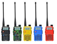 UV-5R วอคกี้ทอล์คกี้วิทยุสื่อสาร CB 5สี Bao Feng UV5R 128CH 5W VHF UHF 136-174Mhz และ400-520Mhz J93