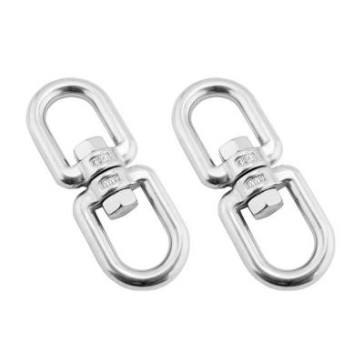 【CW】2PCS Rotation Quick Hook Climbing Accessory Buckle For Outdoor Rock Climbing Hiking Equipment Rotating Carabiner Stainless Steel