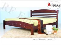 Raminthra Furniture เตียงนอน ขนาด 5 , 6 ฟุต ไม้จริง รุ่น คิลเลอร์  (สีไม้ธรรมชาติ) Bed