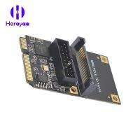 Harayaa Mini PCI E To 19Pin อะแดปเตอร์ USB3.2สำหรับ Windows XP 7 8 10 11ไรเซอร์บอร์ด