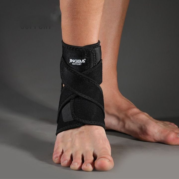 rongjingmall-เชือกกระโดดบาสเกตบอลปรับวิ่ง-neoprene-อุปกรณ์พยุงข้อเท้าผ้ารัดข้อเท้าแขนข้อเท้าแผ่นรองข้อเท้ากีฬา