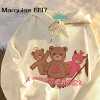 Marquise1997 เสื้อฮู้ด เสื้อแขนยาวอบอุ่น หลวมและสบาย ทันสมัย ทันสมัย สไตล์ ล้ำสมัย WWY2391BT4 38Z230919