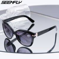 Seemfly Bifocal Reading Sun Glasses Women Men Presbyopia Eyeglasses Cat Eye Sunglasses Diopter 1.0 To 3.0 Oculos De Grau 2021