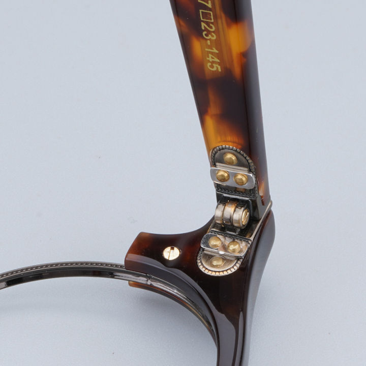 7285แบรนด์ญี่ปุ่น-acetate-titanium-643กรอบแว่นตาผู้ชายคลาสสิกแว่นตาผู้หญิงรอบเต่าแว่นตา