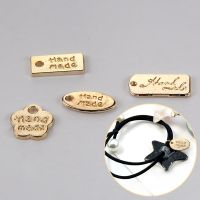 【LZ】๑☬  100 pçs mini carta de ouro encantos made feito à mão ppingentes etiquetas artesanais do vintage para diy jóias fazendo descobertas acessórios suprimentos