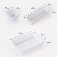 8PcSet Stackable Drawer Storage Box Kitchen Bathroom Cosmetics Small Items Separation Box Desktop Jewelry Office Stationery Assortment Organizer Container Home Storage Sundries Storage Box