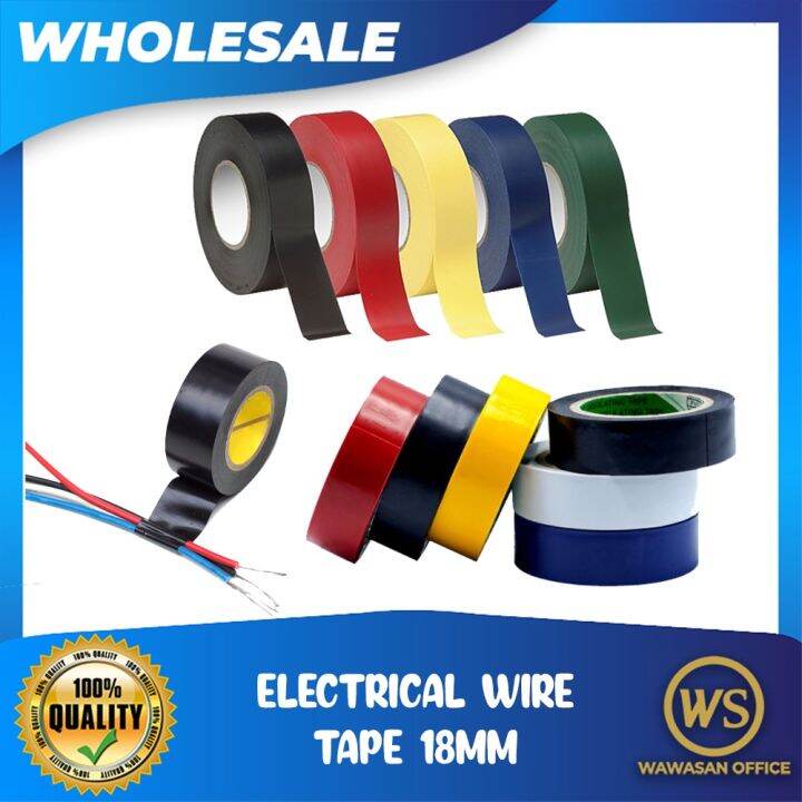PVC Electrical Tape / Wire Tape PVC / Electric Tape 18mm x 6y Lazada