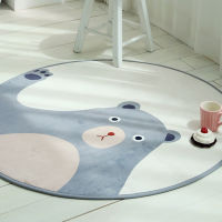 Spot parcel post New round Car Floor Mat Cartoon Tent Mat Childrens Room Floor Mat Bedroom Bedside Thickened Washed Non-Slip Mat