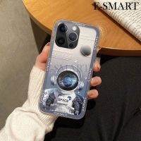 เคสสำหรับไอโฟนโทรศัพท์ iPhone 15 Pro Max 15 Plus ฝาหลังคู่นักบินอวกาศนิ่มลายการ์ตูนซิลิโคนโปร่งใสป้องกันการตกกระแทกสำหรับ iPhone 15 Plus 15 Pro Max เคสใส่โทรศัพท์