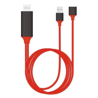 สาย 3in1HDMI-compatible Cable สายต่อจากมือถือเข้าทีวี Mobile PhoneHDTV ForiPhone/Android/Type-C Phone To HDTV AV USB Cable