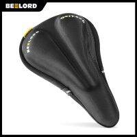 【LZ】⊙  Beelord mtb selim da bicicleta capa de silicone líquido géis sela capa oca respirável confortável macio acessórios do assento ciclismo