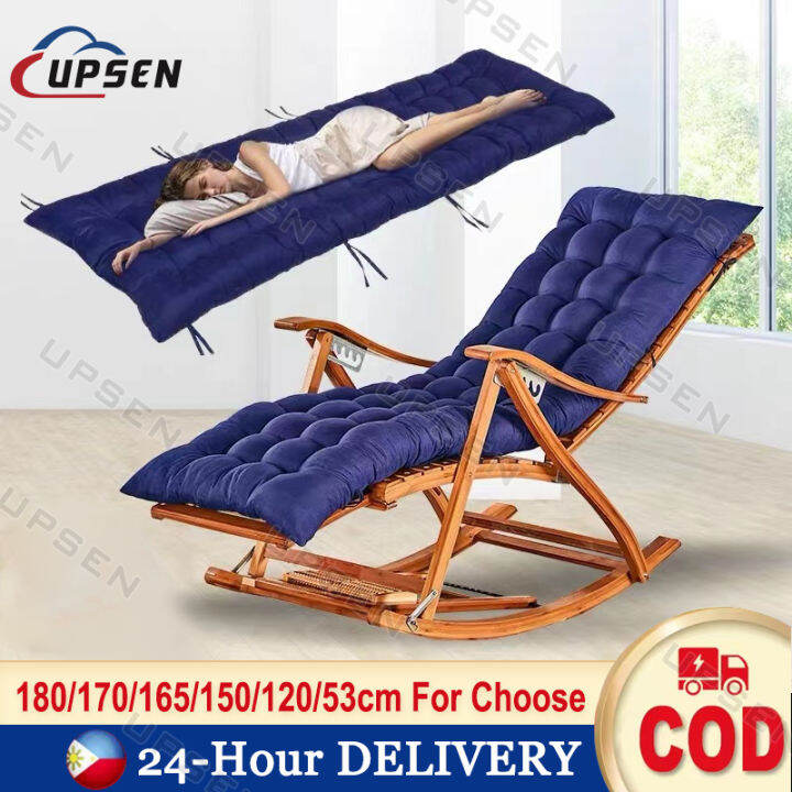 [Big Soft Foldable Chair Cushion Pearl Cotton Recliner